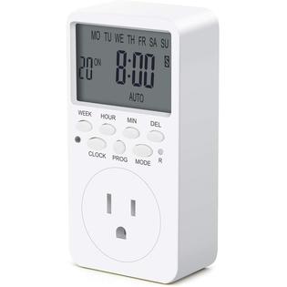 CANAGROW Outlet Timer, 7 Day Wall Plug in Light Timer Outlet