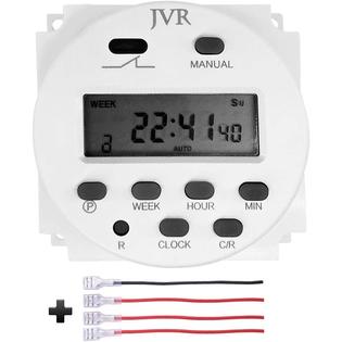 JVR Online JVR 12V Timer Switch Programmable Digital 12 Volt DC/AC
