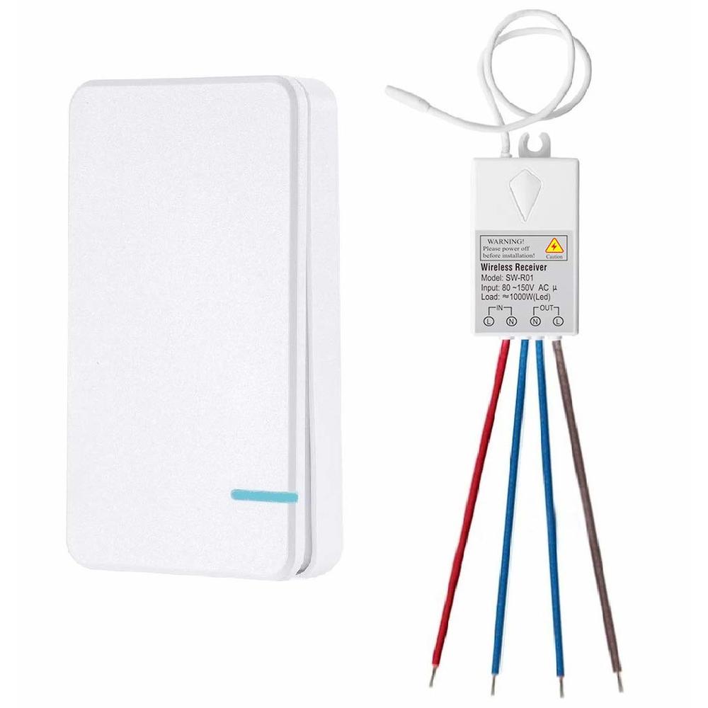 Generic Thinkbee Wireless Lights Switch Kit, No Wiring Mini Remote