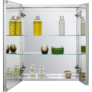 Fundin Aluminum Medicine Mirror Cabinet For Bathroom Recess Installation Only With Double Sided Mirror Door Inch X 24 Inch With A Fundin Aluminum Medicine Mirror Cabinet For Bathroom Recess Installation Only With Double Sided Mirror Door Inch X 24 Inch With A
