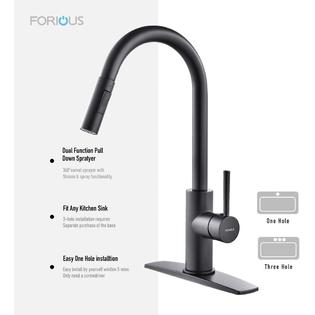Kitchen sink faucets black
