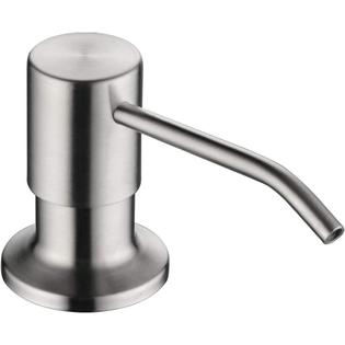 YardMonet Soap Dispenser for Kitchen Sink, Stainless Steel Built in Sink Soap Dispenser Lotion Dispenser with 13 Ounce Bottle, Brushed Ni