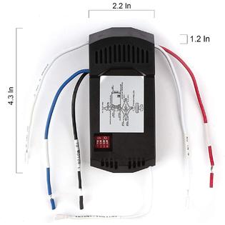 BAYICON iSH09-M960637mn Universal Ceiling Fan Remote Control ...