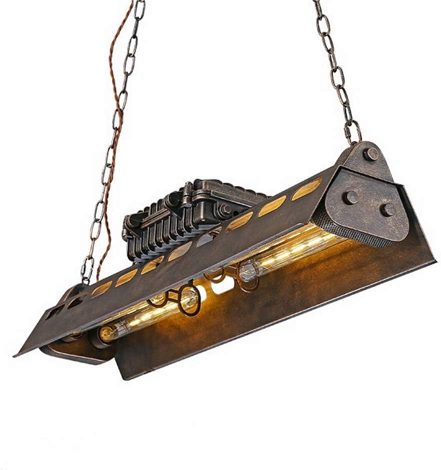 SuSuo Heavy Industrial Wrought Iron Steampunk Steel Ceiling Light Large  Chandelier Hanging for Kitchen Island Dinging Room Bar Counte