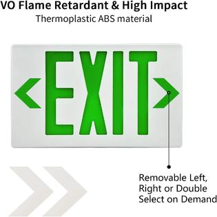 Akt Lighting Emergency Exit Sign Double Face Commercial Led Emergency Exit Lighting With Back Up Battery Exit Light Combo For Hallways Ul C Akt Lighting Emergency Exit Sign Double Face Commercial Led Emergency Exit Lighting With Back Up Battery Exit Light Combo For Hallways Ul C