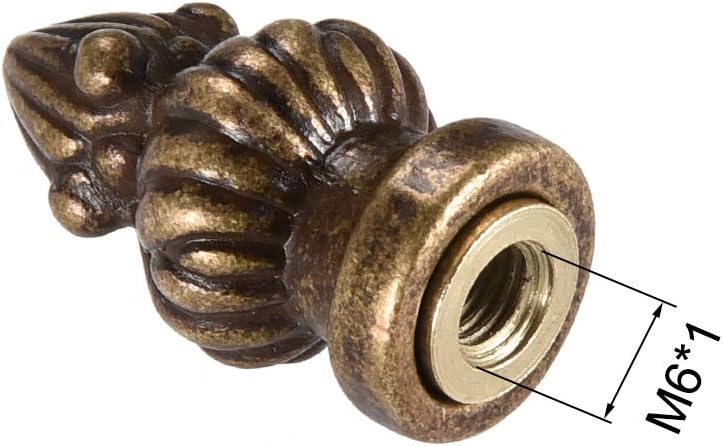 Uxcell A17082900ux0239 Bronze Cap Knob Lamp Shade Finial Decoration Dual Thread 1 3 8 Inch High 2pcs Uxcell A17082900ux0239 Bronze, Lamp Shade Knob