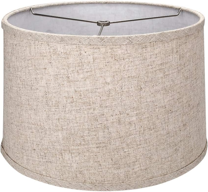 Tootoo Star Brown Lamp Shade Large Drum Lampshade For Chandeliers Floor Light And Table 13x14x9 Fabric Natural Line Tootoo Star Brown Lamp, What Do You Line A Lampshade With