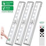 Lofter Us Remote Control Cabinet Light Dimmable 10 Led Wireless Under Counter Lighting Battery Operated Closet Stick On Touch Se Remote Control Cabinet Light Dimmable, Wireless Under Cabinet Lighting With Remote Switch