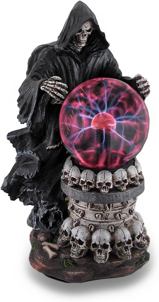 Dwk Corporation Destroyer Of Worlds Grim Reaper Plasma Crystal Ball Accent Lamp - Dwk Corporation Home Decor