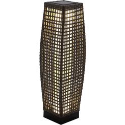 Grand Patio Outdoor Solar Powered Resin Wicker Floor Lamp Weather Resistant Deck Light For Garden Or Porch Black Grand Patio Outdoor Solar Powered Resin, Solar Powered Patio Floor Lamp