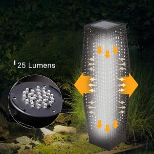 Grand Patio Outdoor Solar Powered Woven Resin Wicker Floor Lamp For Deck Garden Lawn Driveway Pool Porch Grand Patio Outdoor Solar Powered Woven, Grand Patio Outdoor Solar Powered Resin Wicker Floor Lamp