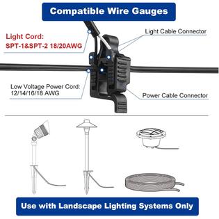 Antrees M Low Voltage Wire Connectors, What Gauge Wire For Landscape Lighting