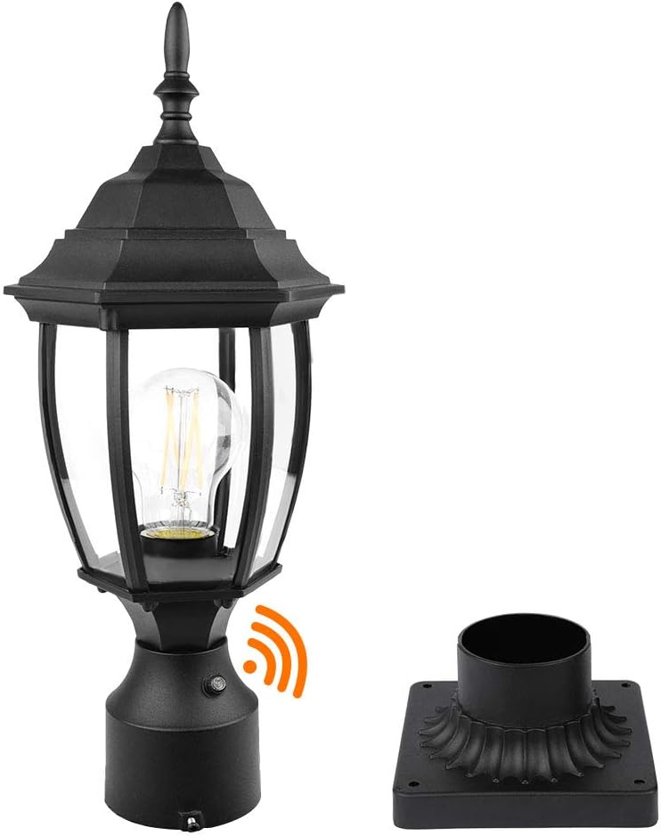Waterproof Pole Lantern Light Fixture, Exterior Lamp Post Light Bulbs