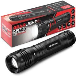GearLight High Lumens LED Flashlight S2500 - Powerful Patented 1500 Lumen Flashlights, Brightest Tactical Flash Light, Super Bright Campi