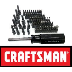 Craftsman 63 Pc Piece Bit Nut Driver Set + Magnetic Screwdriver Handle 43373
