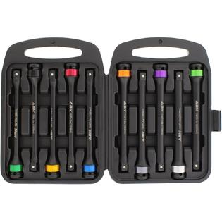 ABN 1/2in Drive 8in Long Color-Coded Torque Limiting Socket Extension Bar  10pc Tool Kit 65-150 ft/lb Set