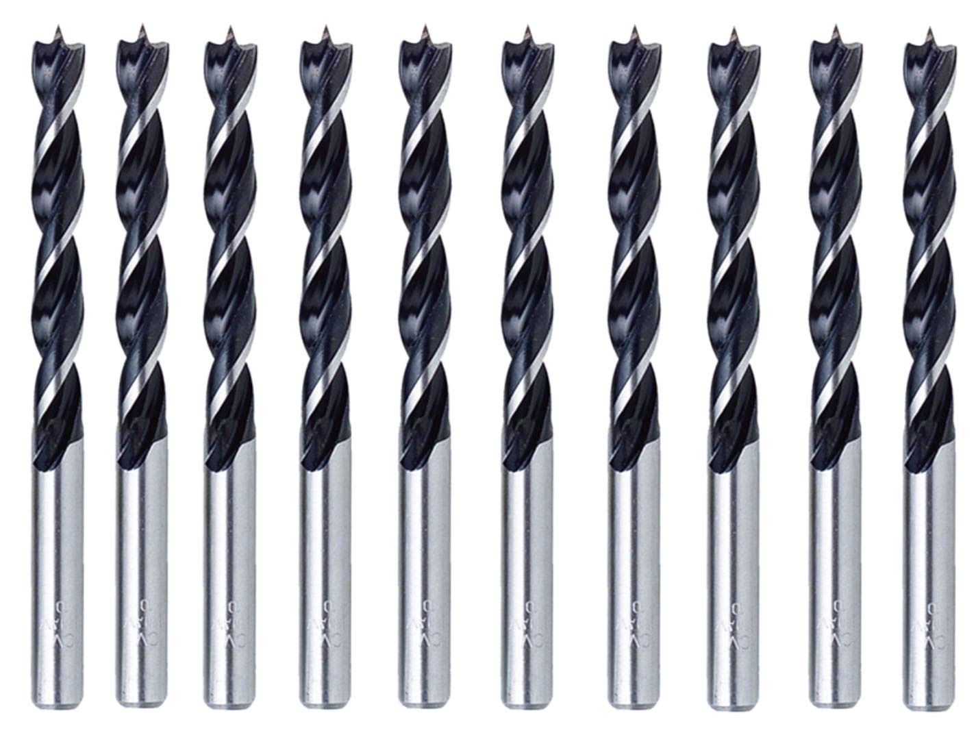 Generic 10 Pcs 1 4 Inch Max Craft Wood Brad Point Drill Bit Brad And Spur Point Wood Drills With Special Brad Point Tip Drilling For Ha