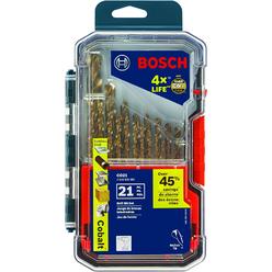 Bosch 21 Piece Cobalt Metal Drill Bit Set CO21