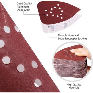 180 Grit Sandpaper Roll 100-Piece Mouse Detail Sander Sandpaper 5 Hole 5 Sizes 40 240 Grit - Foto 7