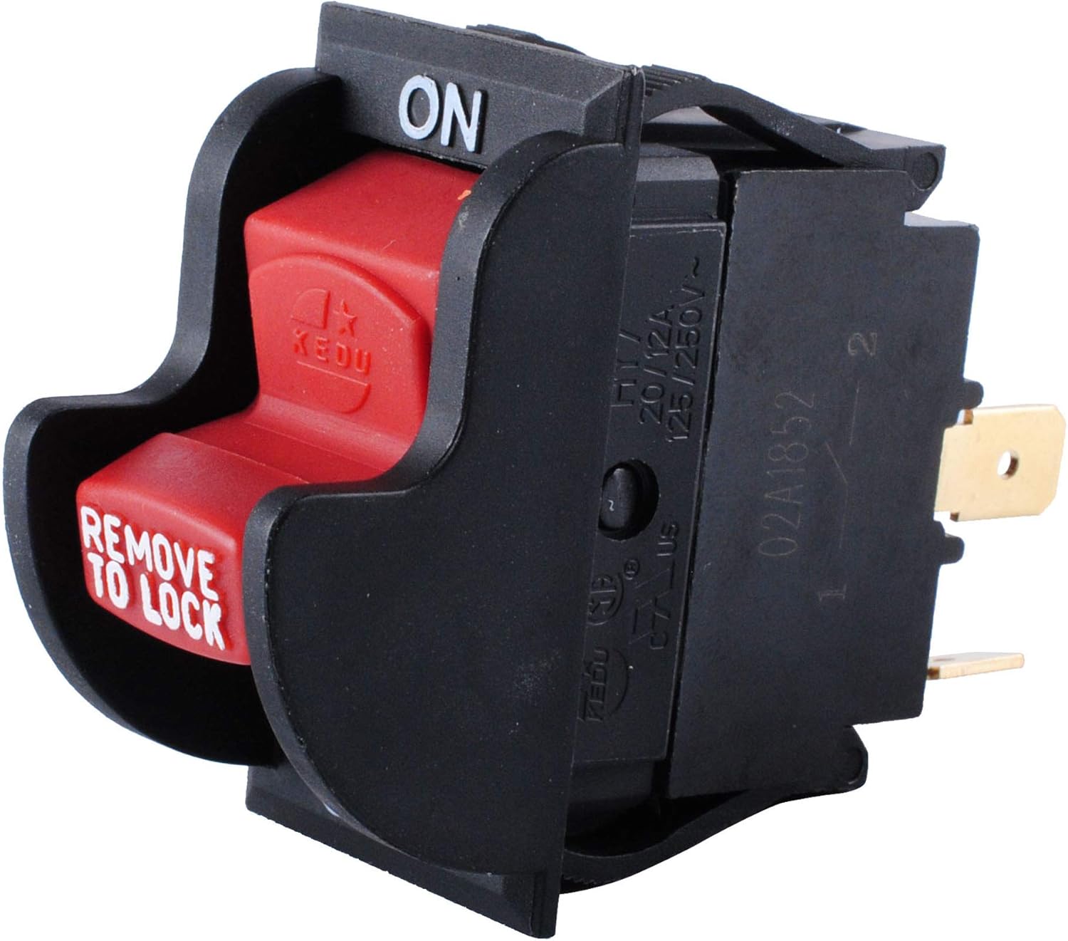 Podoy Table Saw Switch For Delta 489105-00 Ryobi 46023 2 Prong Drill Press  Replaces Porter Cable 125/250V 20/12A Lock Toggle On-Off