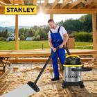 Stanley Wet/Dry Vacuum SL18136, 3 Gallon 4 Horsepower Stainless Steel Tank  with 15 FT Clean