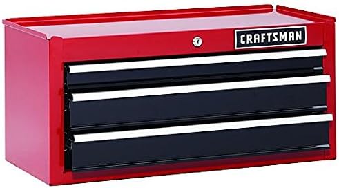 20 In Wide 3 Drawer Metal Tool Box Red Black Cmst22030rb Craftsman