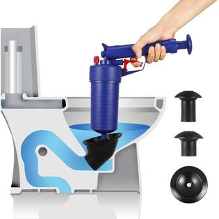 Storystore Drain blaster air Powered plunger gun, High Pressure Powerful  drain clog remover sink Plunger Opener cleaner pump for Bath Toil