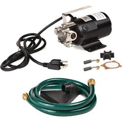TRUPOW 1/10HP 330GPH 115-Volt Mini Portable Electric Utility Sump Transfer Water Pump with Water Hose Kit