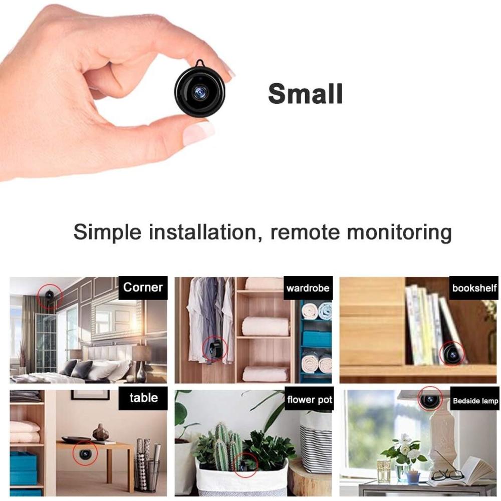 Shaopao Mini Camera WiFi Wireless Camera Nanny cam, Home Surveillance Camera, Two-Way Voice and Video Call, 1080P IP HD Infrared Night