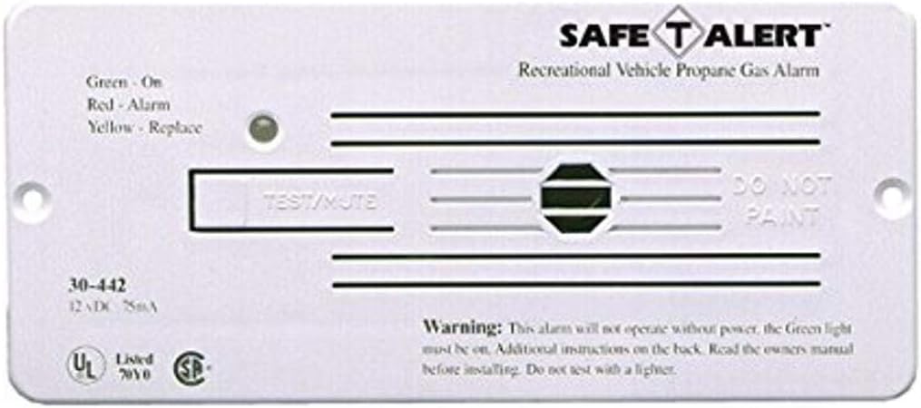 Mti Industries 30 442 P Wt Propane Gas Alarm A White