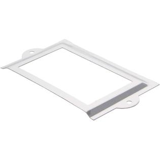 Mromax Office Library File Drawer Cabinet Card Label Holder Metal Frame Silver Tone 5pcs Without Screws