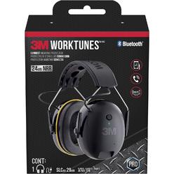 3M WorkTunes Connect Hearing Protector with Bluetooth Technology, 24 dB NRR, Ear protection for Mowing, Snowblowing, Construction,