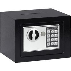 Jssmst Small Safe Box, 0.17CF Mini Safe Kids Safe Box for Home Office, Personal Safe Lock Box with Electronic Keypad, Money Safe Box,