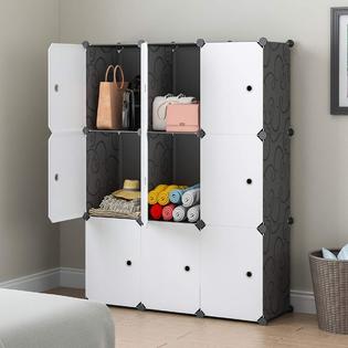 KOUSI Large Cube Storage - 12x16 Depth Cube (9 Cubes) Cube Organizer Cube Storage Shelves kousi large cube storage