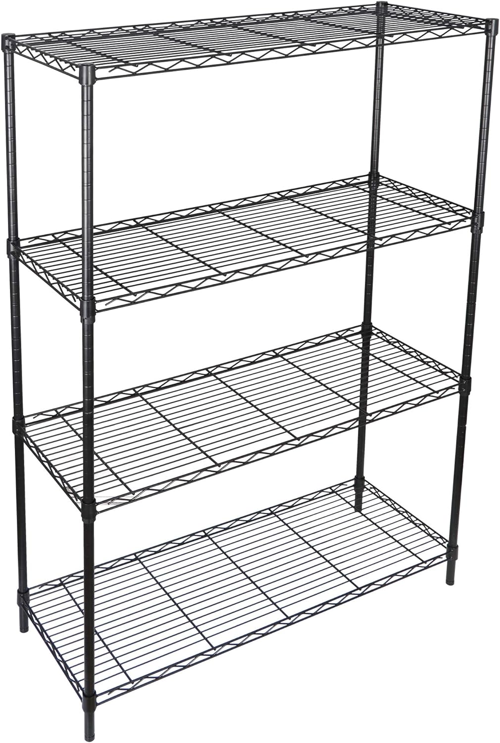 Zeny 4-Shelf Adjustable, Heavy Duty Storage Shelving Unit, Steel Organizer Wire Rack, Storage Rack with Leveling Feet for Kitchen Of