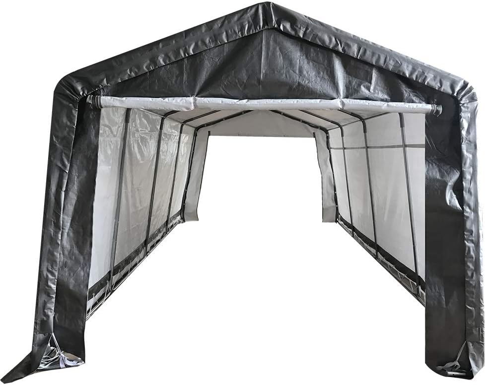 KdGarden Replacement Top Cover for 10x20Feet 10 Legs Carport Canopy, Garage Tent Storage