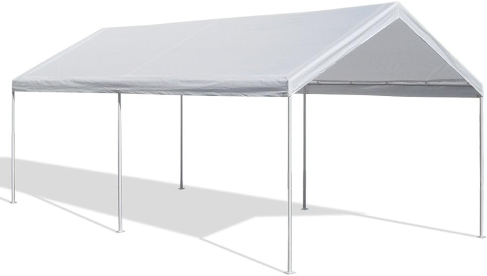 Caravan Canopy 10 X 20 Feet Domain Carport White
