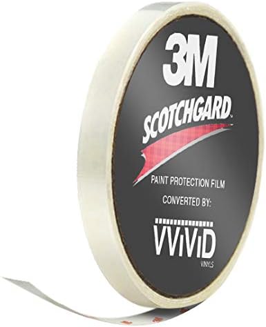 VViViD 3M Clear Scotchgard Paint Protector Vinyl Wrap 1 Inch Wide Tape Roll (1 Inch x 60 Inch)