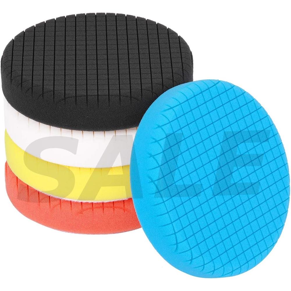 Makitoyo 6-inch Buffing pad Compound Buffing Pads for Car Polisher Sanding, Polishing, Waxing, 5 Pieces Polishing Pads Kit