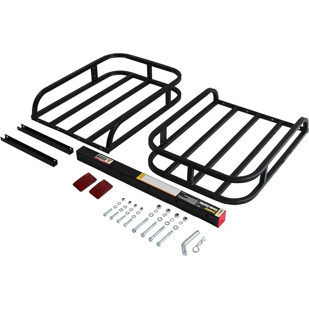 MAXXHAUL 70107 Hitch Mount Compact Cargo Carrier - 53" x 19-1/2" - 500 lb. Maximum Capacity for 2" Hitch Receiver