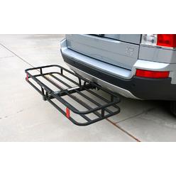 MAXXHAUL 70107 Hitch Mount Compact Cargo Carrier - 53" x 19-1/2" - 500 lb. Maximum Capacity for 2" Hitch Receiver