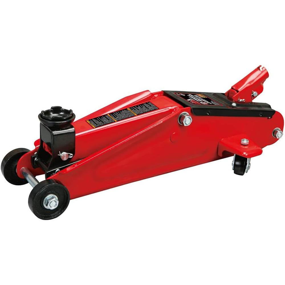 TORIN BIG RED T825013S1  Hydraulic Trolley Floor Service/Floor with Blow Mold Carrying Storage Case, 2.5 Ton (5,000 lb) Capacity, Red