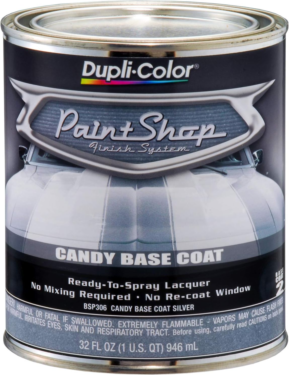 Vht Bsp306 Candy Silver Base Coat Paint Shop Finish System 32 Oz