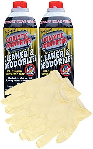 Solder-It Catalytic Converter Cleaner (16 oz.) - Bundle with Latex Gloves  (6 Items)
