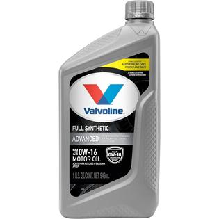 Valvoline Advanced Full Synthetic Sae 0w 16 Motor Oil 1 Qt Valvoline Advanced Full Synthetic Sae 0w 16 Motor Oil 1 Qt