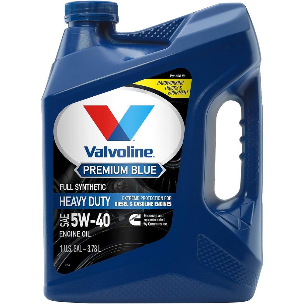 Valvoline Premium Blue Extreme SAE 5W-40 Full Synthetic Diesel Engine Oil 1 GA, Case of 3