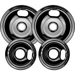 AMI PARTS W10290350 and W10290353 Porcelain Burner Drip Pan Bowls Replacement By  Fits Whirlpool Electric Range Cooktop Includes 2 8-Inch