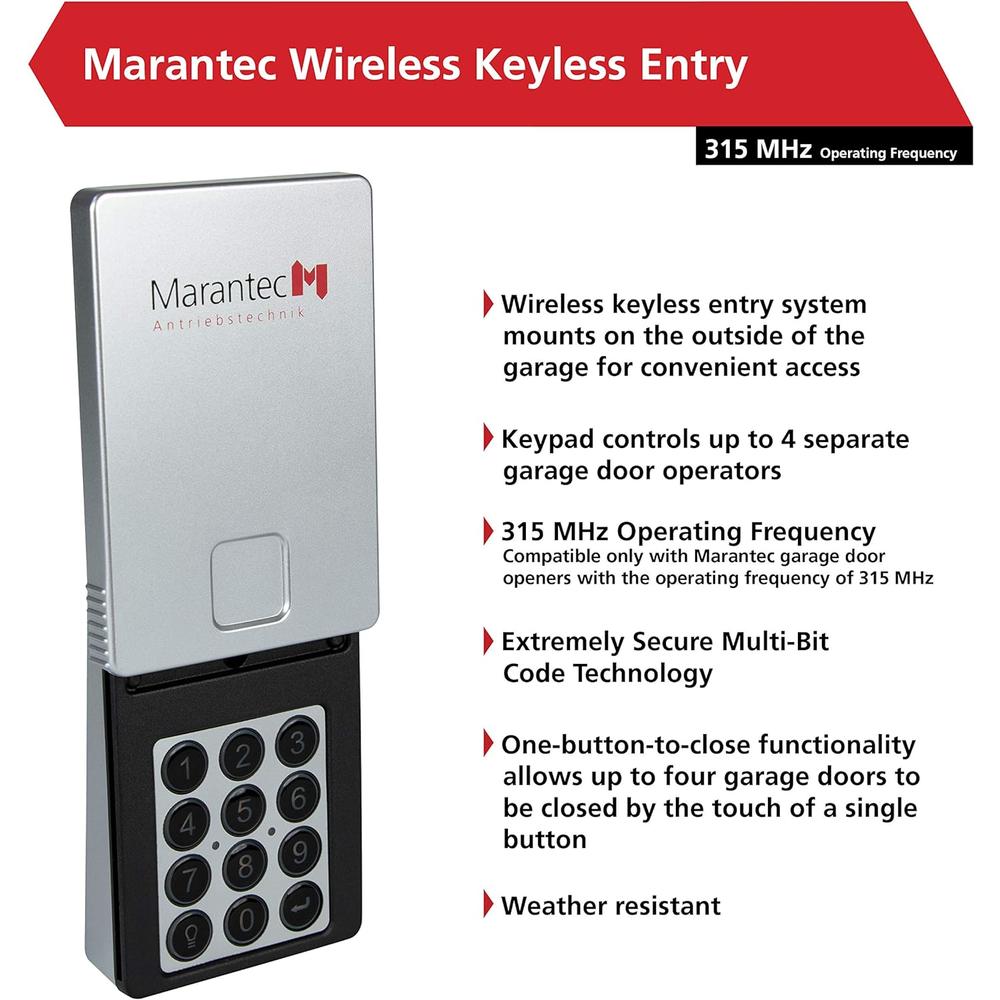 Marantec Wireless Keyless Entry System for Garage
