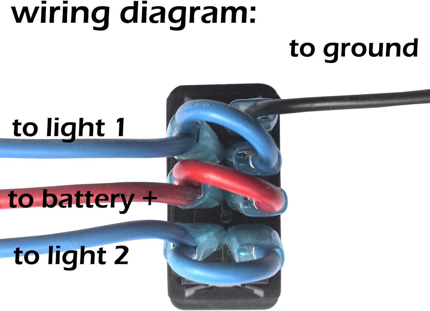 Tbrand NAV/ANC Lights Rocker Switch Laser Engraving Blue Led 7 pins on-Off-on DPDT for ARB Carling NARVA Style Replacement 12v/24v Mar Narva Rocker Switch Wiring Diagram Sears