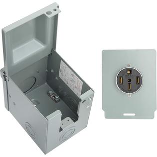 Bougerv 50 Amp 125 250 Volt Rv Power Outlet Box Enclosed Lockable Weatherproof Outdoor Electrical Nema 14 50r Receptacle Etl Listed For Bougerv 50 Amp 125 250 Volt Rv Power Outlet Box Enclosed Lockable Weatherproof Outdoor Electrical Nema 14 50r Receptacle Etl Listed For